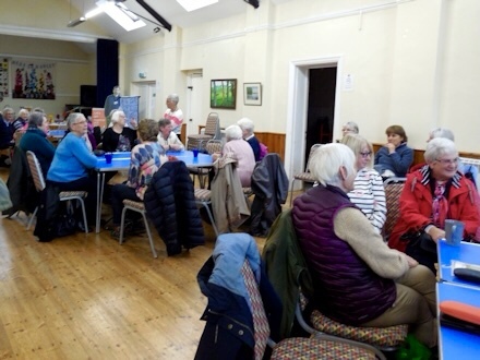 Members of the group and visitors